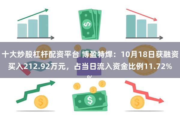 十大炒股杠杆配资平台 博盈特焊：10月18日获融资买入212.92万元，占当日流入资金比例11.72%