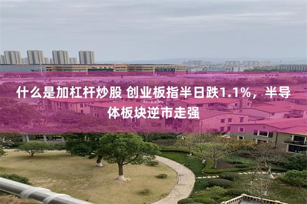 什么是加杠杆炒股 创业板指半日跌1.1%，半导体板块逆市走强